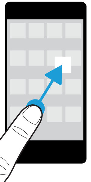 Toepassingen en functies Mappen aan het beginscherm toevoegen U kunt uw app-pictogrammen ordenen door mappen te maken op uw beginscherm.