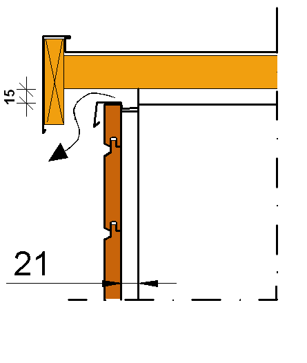 6.1.5 Detailbeëindiging aan de boven- en onderzijde In de hierna getekende details is aangegeven hoe de beëindiging van de gevelbekleding kan worden uitgevoerd aan de boven- (zie fig.