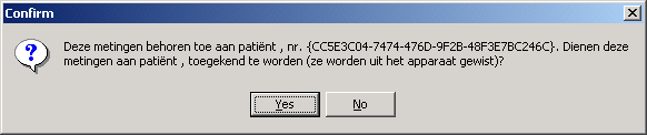 In hoofdstuk 6.5 en 6.6 vindt u meer informatie over protocollen en de protocol-editor. Eerder opgenomen metingen opslaan De recorder kan metingen bevatten van eerder opgenomen tests.