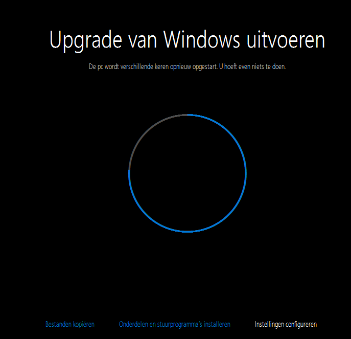 De upgrade is