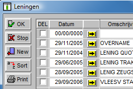 1 ste menupuntje: Opstartgegevens. Vooreerst gaan we nog een aantal zaken na.