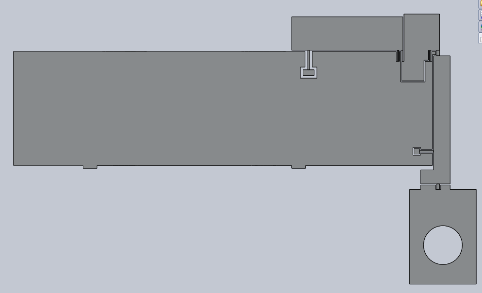 7.4.3 Vertaling van het concept naar een 3-d model De versterker (Afbeelding 27) is als een monoliet ontworpen zodat er geen hysterese-effecten optreden.