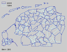 11. Gemeentelijke indeling 2004 11.1 In 2004 zijn er 483 gemeenten 11.2 Gemeentelijke indeling in Zuidwest-Nederland Per 1 januari 2004 telt Nederland 483 gemeenten: in 2003 waren dat 489 gemeenten.