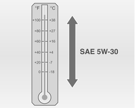 314 Service en onderhoud Motorolieviscositeitswaarden SAE 5W-30 is de beste viscositeitsgraad voor uw auto. Gebruik geen andere viscositeitsgraad zoals SAE 10W-30, 10W-40 of 20W-50.