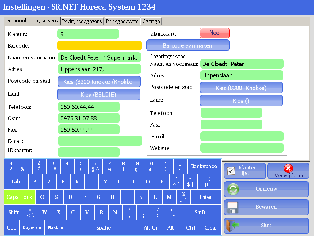SR.NET - Gegevens beheren in de SR.NET Software 3.