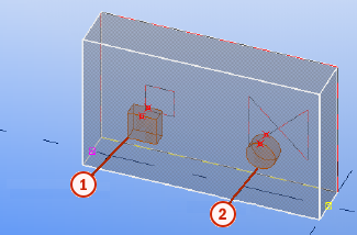 Optie Beschrijving De geometrie van alle instortvoorzieningen (vanuit het voorbeeld met de namen Quicky, QuickyS, E-Doze) wordt vervangen door geometrie die in het tekstbestand is gedefinieerd.