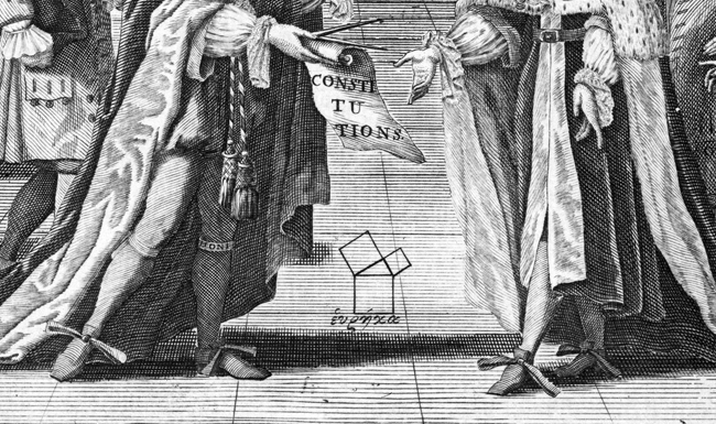 1723 Het aantal loges groeide er al zeer snel en daardoor was het noodzakelijk goede afspraken te maken om wildgroei te voorkomen. Daarom schreef de predikant James Anderson The Constitutions.