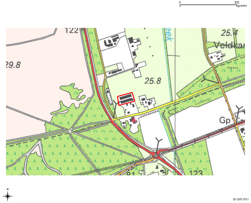 3 Omschrijving plangebied Het plangebied is gelegen aan de Paleisweg 205 in de gemeente Ermelo, provincie Gelderland. In Figuur 1 is de begrenzing van het plangebied met rood aangegeven.