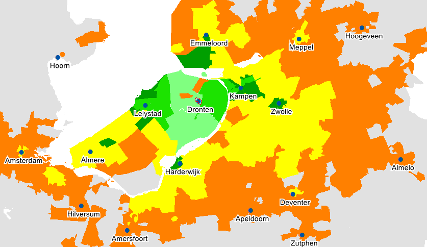 Het is aannemelijk dat deze reizigers nu gebruik maken van station Kampen Zuid aan de Hanzelijn.