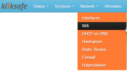 3. Uitgebreide functies Als u gebruik wilt maken van de uitgebreide functies van de Kliksafe filterbox, dan kunt u via een webbrowser bij de instellingen komen.