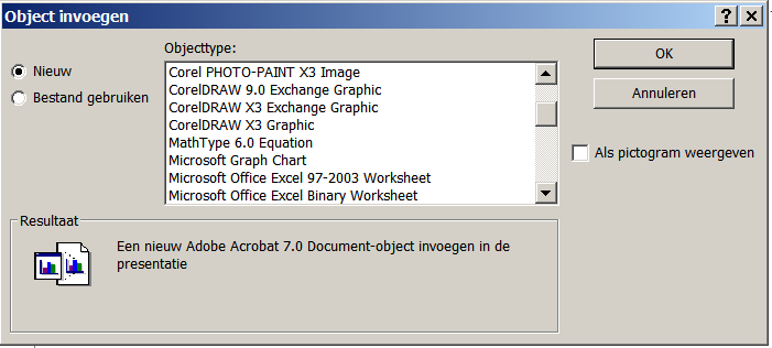 Figuur 20. Een object invoegen. De presentatie opmaken Je kan verschillende elementen van je presentatie opmaken.