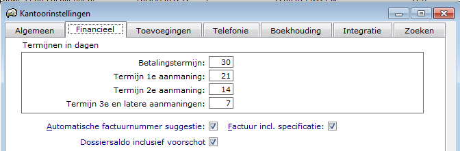 Verbreding velden Email en WWW Het aantal te gebruiken posities bij de velden Email en WWW op de relatiekaart zijn uitgebreid van 40 naar 254 tekens.