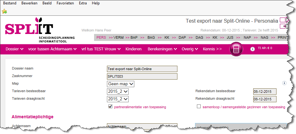 5. Sluit Legal Eagle af en start Legal Eagle opnieuw op. Hierna is het Split-Online logo zichtbaar op de toolbar.