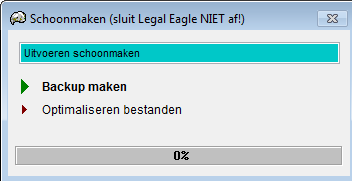 Schoonmaken voortgang tonen Vooraf De optie schoonmaken, menu [Extra Schoonmaken], is op twee punten aangepast.