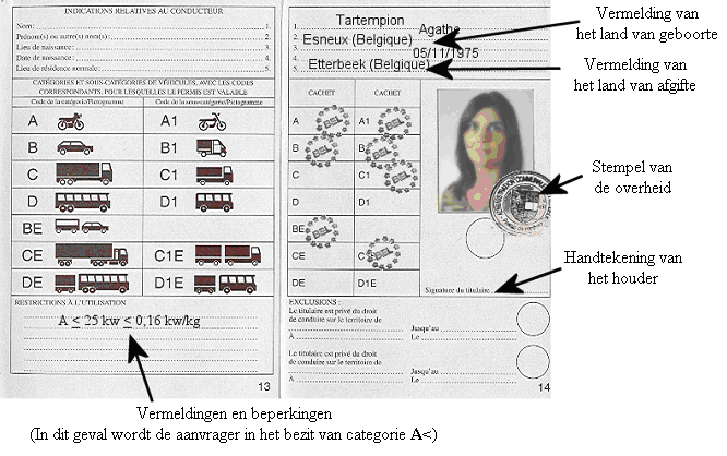 1.1. Overheid belast met het uitreiken Gemeentebestuur of Federale Overheidsdienst Mobiliteit en Vervoer Buitenlandse Zaken 1.2. Stempel van de overheid Het betreft de inktstempel 1.3.