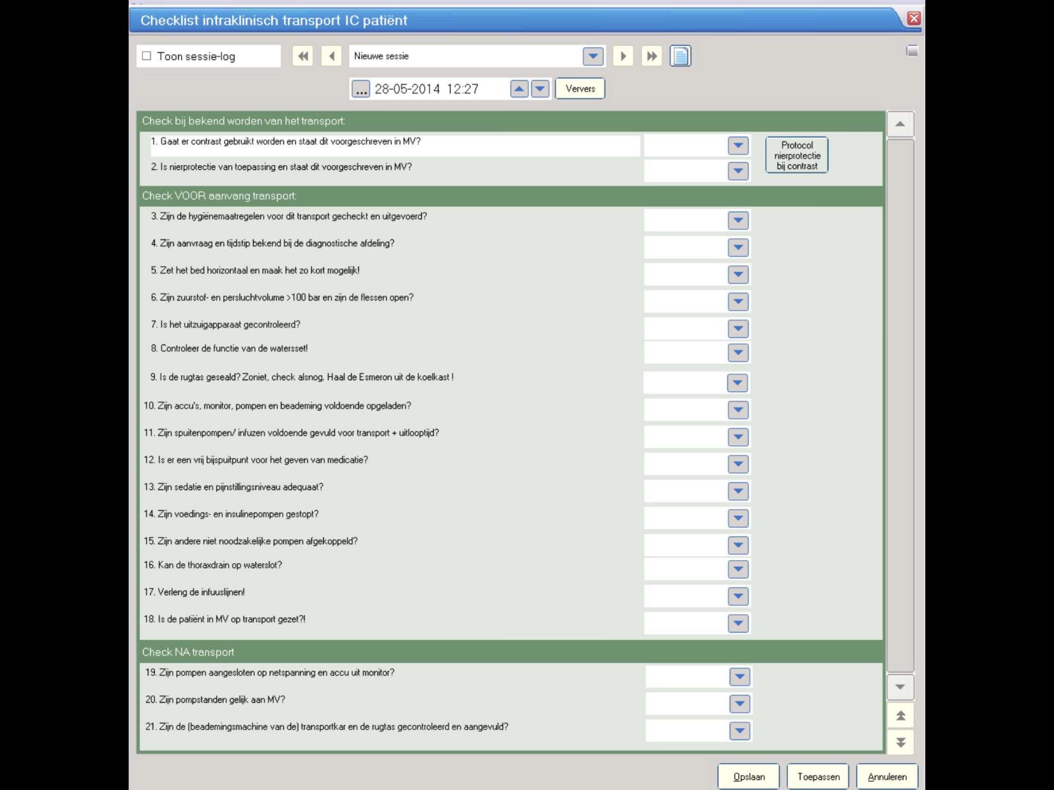 Bijlage 1 Checklist