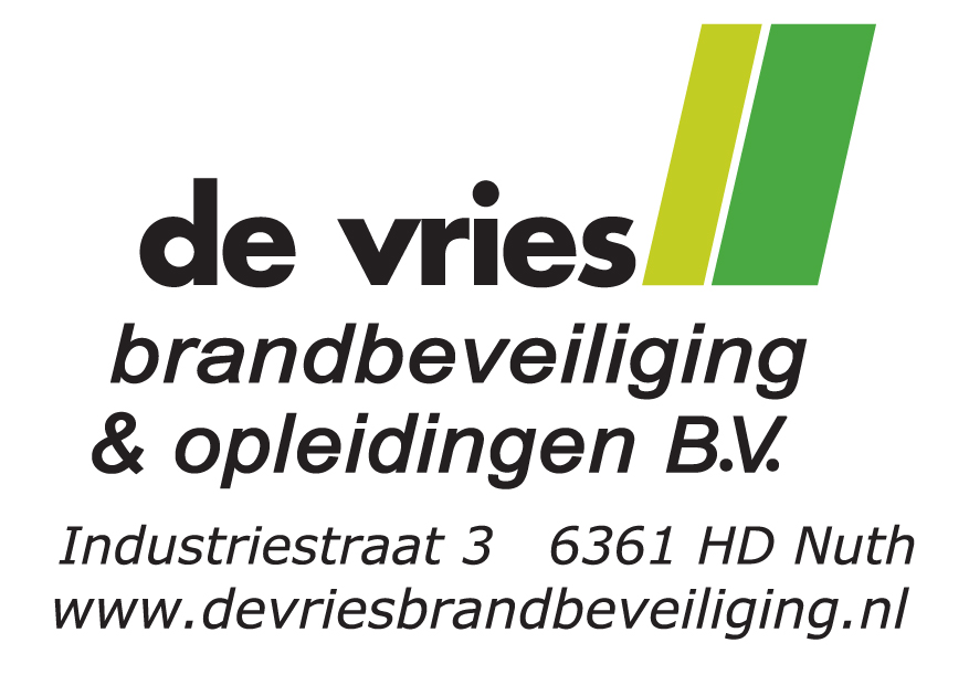 SPONSOREN: De Vries Brandbeveiliging en Opleidingen B.V. (www.devriesbrandbeveiliging.