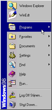 December 2004 3 Gebruik van het LVO-model 3.1 Starten Het programma kan eenvoudig gestart worden vanuit het START-menu van Windows (zie Figuur 3-1).