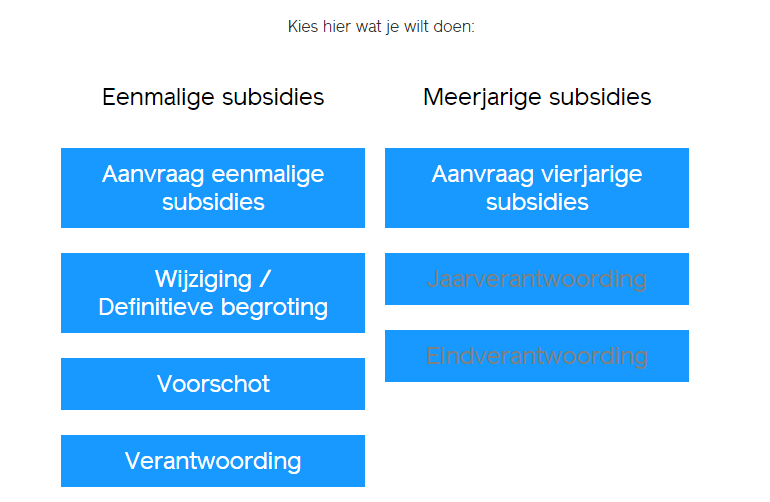 Het aanvraagformulier openen Na ontvangst van een bevestigingsmail van het AFK logt u in met uw gebruikersnaam en