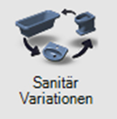 1.3 OBJECTEN IN ALLE VARIATIES Daarmee toont u uw professionaliteit tijdens het ontwerpgesprek: Sanitair variaties heet de nieuwe functie, die object variaties in snelle vloeiende wissel, realtime en