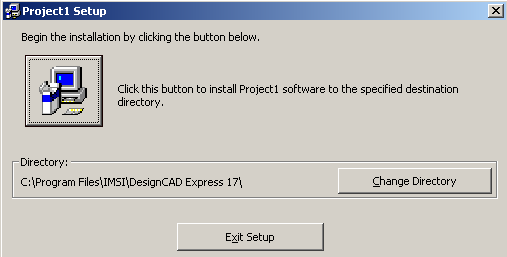Klik hier op OK In het volgende scherm moet opnieuw het path gecontroleerd worden. Klik op de toets Change Directory en selecteer de map van DesignCAD Express 18 onder mijn documenten.