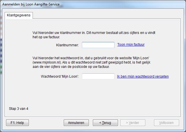 6: Loon Aangifte Service (LAS) Loon vraagt u nu of u zich wilt aanmelden voor de Loon Aangifte Service (LAS): U hebt LAS nodig om (straks) de aangiften loonheffingen te kunnen versturen.