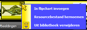 9. Bibliotheek Zoals eerder vermeld linkt de knop Resourcebibliotheek naar de locatie van de gedeelde of de persoonlijke resource mappen, al naar wat je hebt aangegeven bij Instellingen,