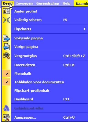 10. De browsers Wat in AP3 onder de knop Eigenschappen zit vind je nu in het browsermenu. Dit menu kan op de pagina zichtbaar blijven of uit zicht schuiven.