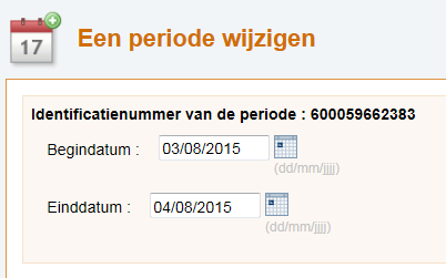 Dimona UPDATE Het zal niet mogelijk zijn om het type aangifte te veranderen (periode/aangifte per dag) met een Dimona wijziging.