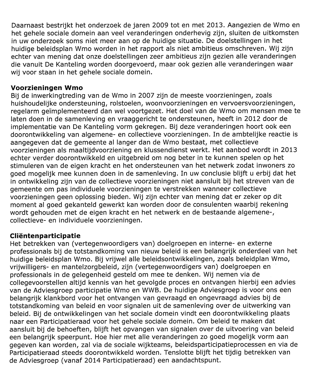 Rapport / Onderzoek naar