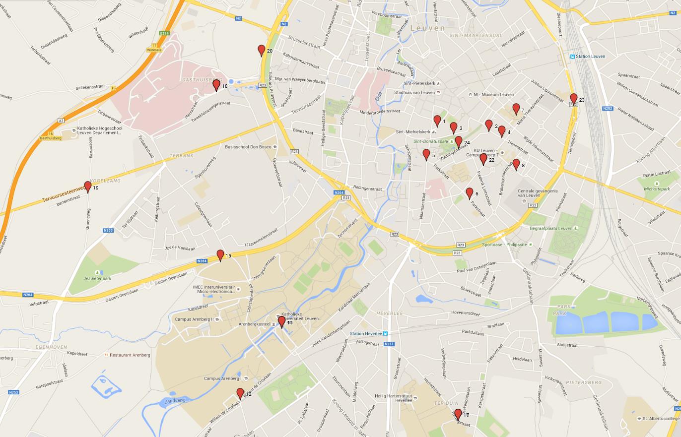 B. Leuven In termen van verhouding tussen het aantal studenten en het aantal inwoners, is Leuven de meest uitgesproken studentenstad in Vlaanderen.