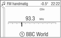 Radio 111 Houd de kruistuimelschakelaar m of n ingedrukt totdat Seek verschijnt. of (alleen FM/AM): Zet RDS op Uit 3 114.