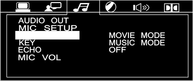 C. Audio Setup (audioinstellingen) Bevat: 01) Audio Out In het menu Audio Out kunt u het digitale geluidsformaat instellen dat uit de coaxiale of optische output komt op het achterpaneel.