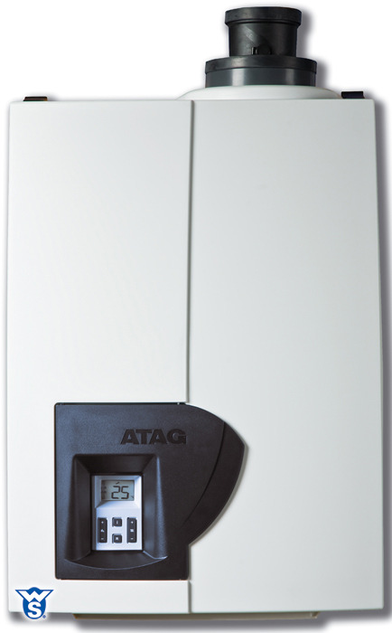 De thermostaat hangt in de leefruimte/keuken Radiatoren in de leefruimte, badkamer en de slaapkamers volgens technische plannen. Telkens met een vermogen aangepast aan de te verwarmen ruimte.