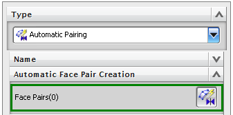 3. Automatic Face Pair Creation Met deze optie kunt u uw model automatisch laten afzoeken op vlakken die in elkaars buurt liggen, en dit volgens de opgegeven 'distance tolerantie'.