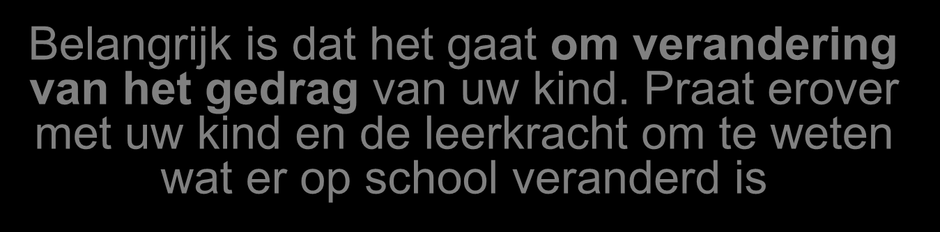 Signalen dat uw kind wordt gepest (3) Dit zijn heel veel signalen die kunnen duiden op pesten, maar dat hoeft niet! Vaak kan er ook een andere reden zijn voor verandering in het gedrag.