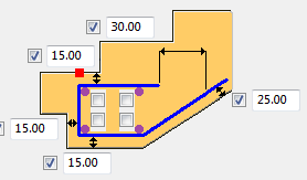 Optie De geometrie en de dikte van de betonnen dekking. De afstand, aantal staven en dikte van de betonnen dekking van de wapeningsstaafgroep.