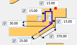 Optie De geometrie en de dikte van de betonnen dekking. De afstand, aantal staven en dikte van de betonnen dekking van de wapeningsstaafgroep.