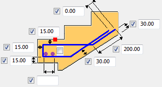 Optie De geometrie en de dikte van de betonnen dekking. De afstand, aantal staven en dikte van de betonnen dekking van de wapeningsstaafgroep.