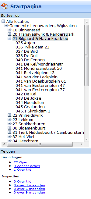 De indeling van de wijk / plaatsnamen wordt in overleg met u bepaald waarbij dezelfde codes worden aangehouden die u hanteert indien gewenst.