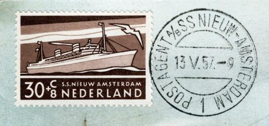 POSTAGENT A / B SS MAASDAM 3 OBSS 0013 Opgeleverd door De Munt op 15 januari 1953. Het stempel werd verzonden op 16 januari 1953, terugontvangen op 1 november 1968 en vernietigd op 4 september 1979.