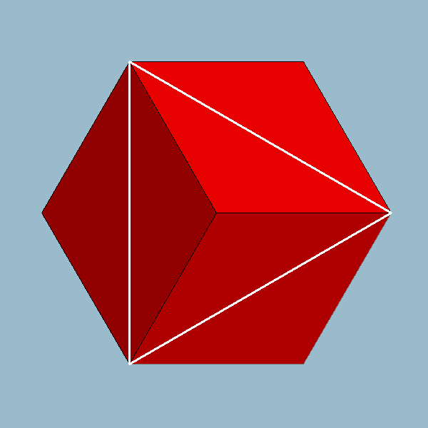5. Weergaves Op dezelfde manier als je een uitslag van een kubus kan maken, is het ook mogelijk een uitslag van een vierdimensionale hyperkubus te bouwen.