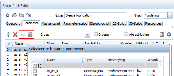 New Features in Allplan 2013 SmartParts 35 Zoals bij macro's kan u bepalen hoe een SmartPart geplaatst in een ruimte met afwerkingsvlakken weergegeven moet woden in animatie en sneden.