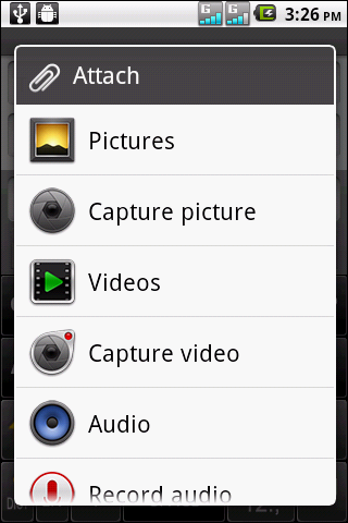 5.2 Multimediabericht Een multimediabericht of MMS kan letters, afbeeldingen en een audio- of videobestand bevatten.
