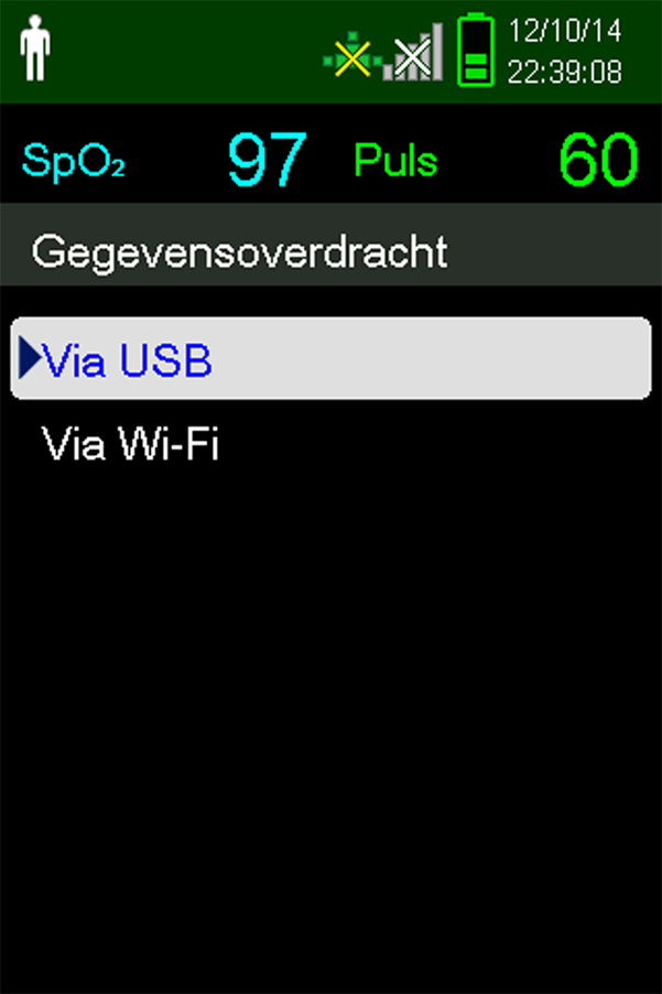 Gegevensbeheer Afbeelding 5-5. Gegevensoverdracht via USB De gegevens worden overgebracht en er wordt een voortgangsbalk weergegeven.