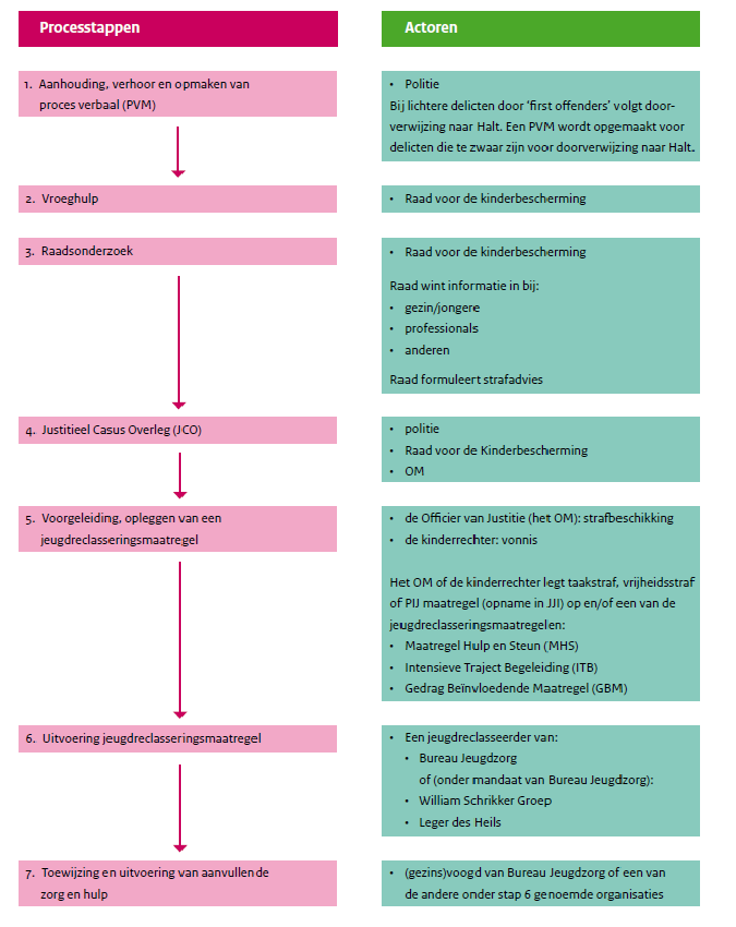 2.3.3 Schema procesverloop Jeugdreclassering 32 De in 2.3.2 beschreven processtappen, zien er schematisch gezien als volgt uit: 32 Uit brochure Stelselwijziging jeugd;