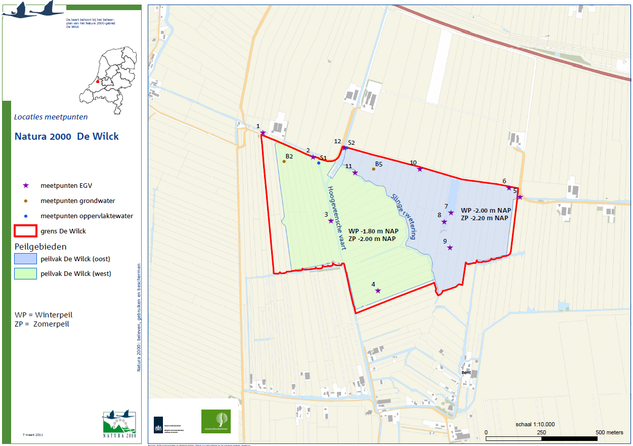 Bijlage 20: Kaart Locaties hydrologische