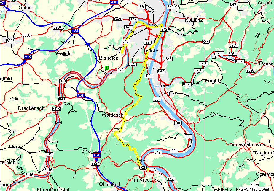 Hoogte (m) Güls - Boppard 30-12-05 1200 1100 1000 900 800 700 600