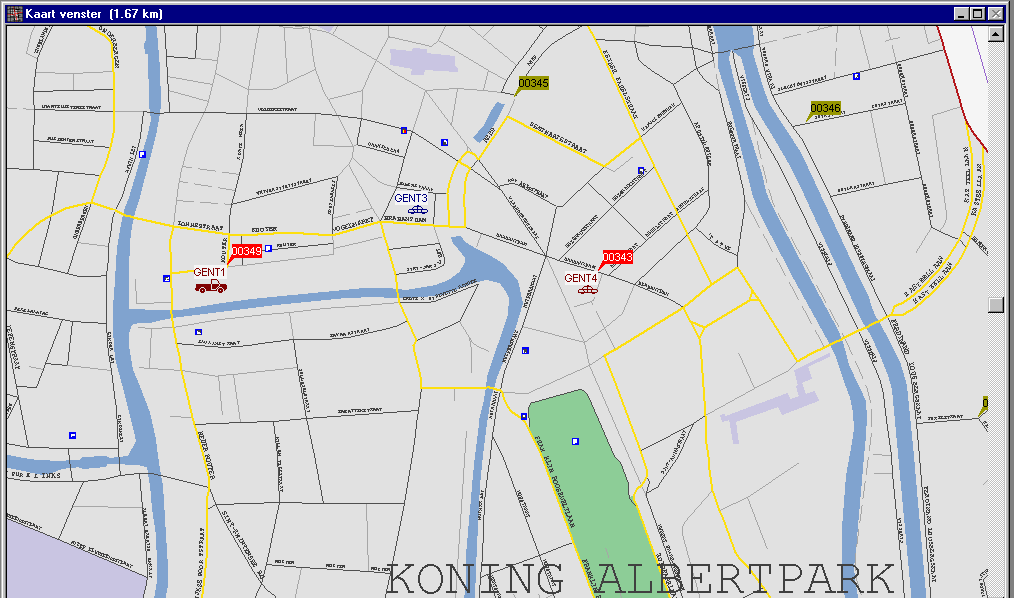 Lokalisatie ploegen met AVL en APL opvolging via satelliet