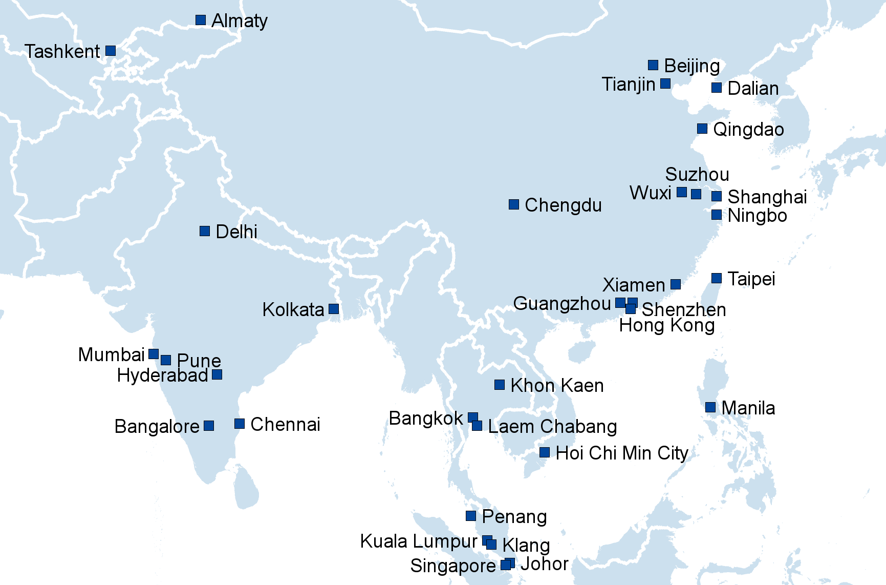Air & Ocean Locations Asia China Hong Kong India Kazakhstan Malaysia Philippines Singapore Taiwan Thailand